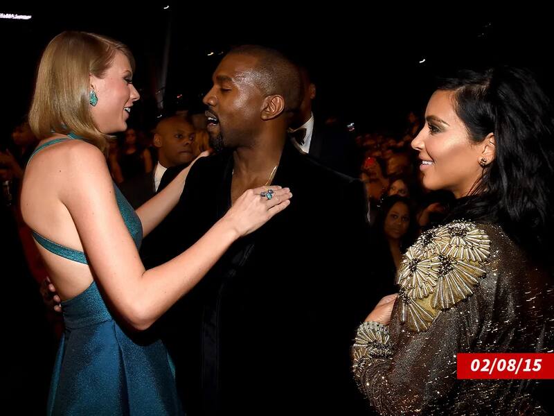 Taylor Swift, West y Kim Kardashian eran buenos conocidos