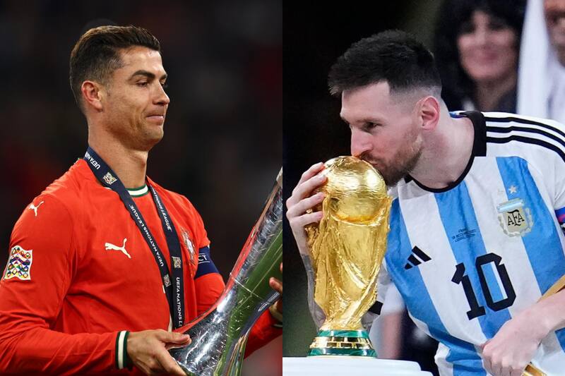 El palmarés de ambos en sus selecciones.