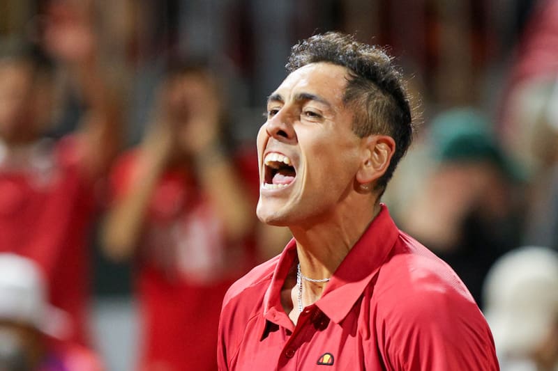 Chile toma ventaja ante Serbia en Copa Davis: triunfos de Tomás Barrios y Alejandro Tabilo dejan la serie 2-0. Foto: Felipe Escobedo.