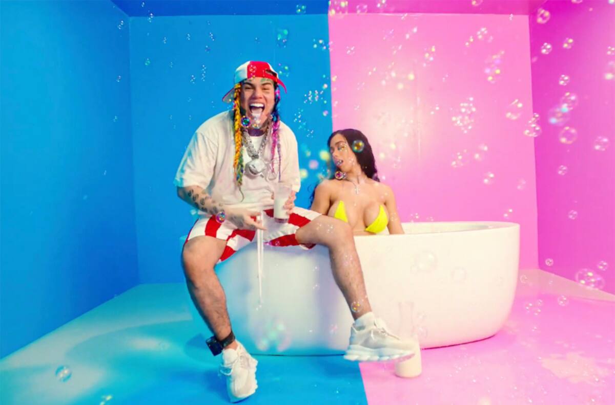 Tekashi 6ix9ine volvió a la polémica con tema en español y llamativo video