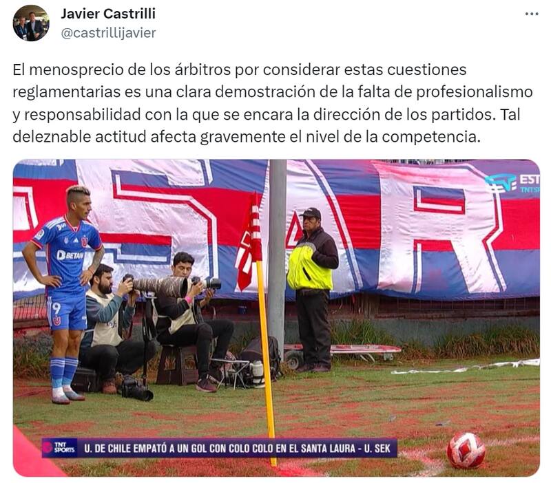 El árbitro criticó fuertemente a a Felipe González.