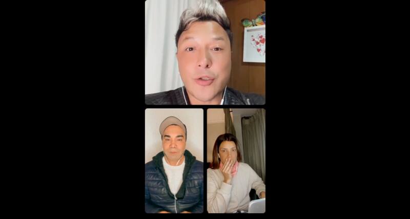 Sergio Rojas, Luis Sandoval y Paula Escobar hablando de los supuestos malos tratos en el equipo de Carmen Gloria Arroyo.