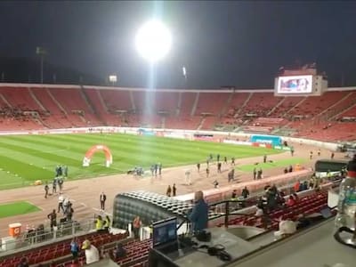 VIDEO | El deprimente ambiente en el Estadio Nacional a minutos del partido de la Roja