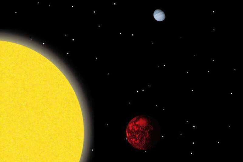 Descubren nuevo sistema planetario con dos cuerpos celestes y una estrella.