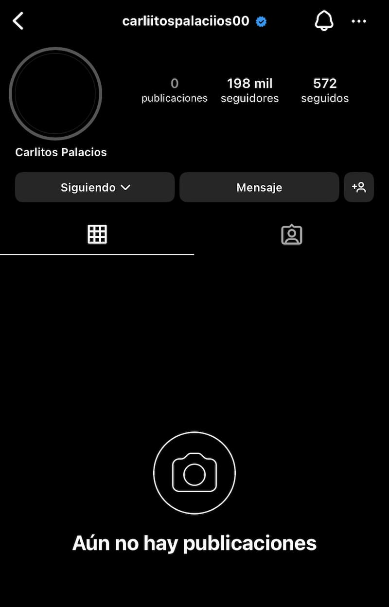 eliminó todo en su Instagram.