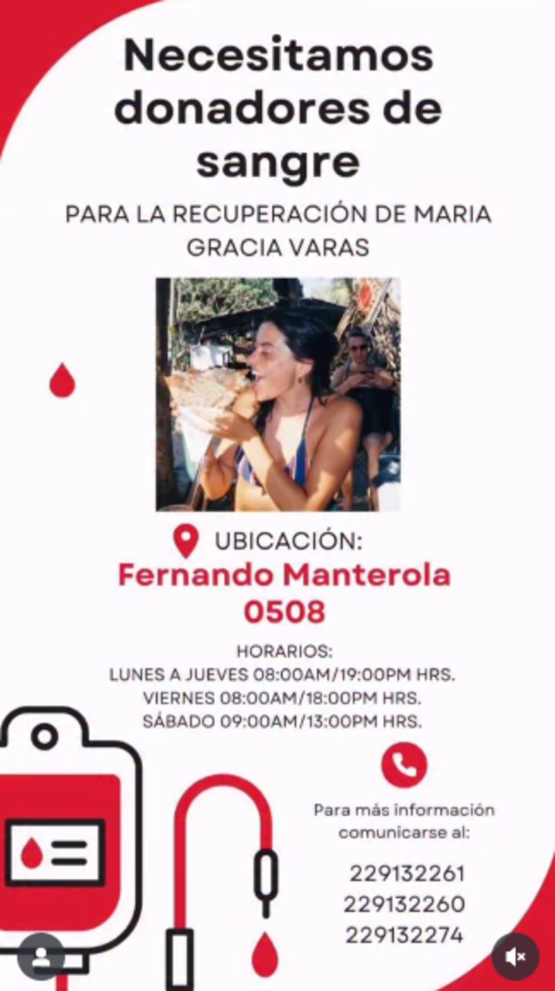 La atleta necesita donadores de sangre. Imagen: @tammytelocuenta