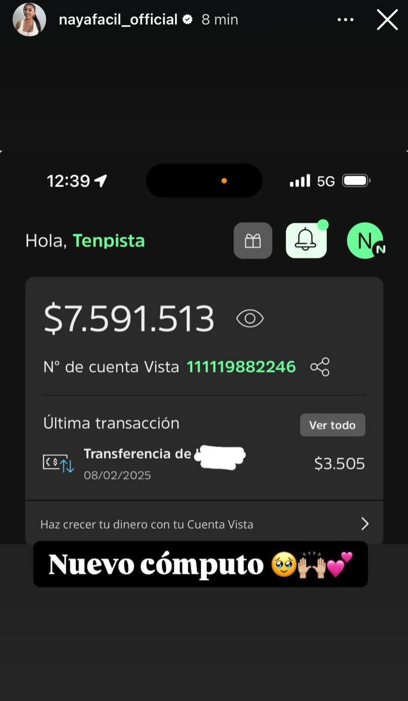 La influencer recibió una millonaria donación por parte de sus facilines.