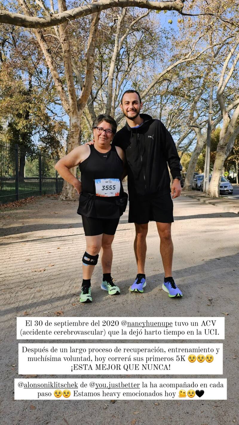 El apoyo de Kel Calderón a Nancy Huenupe por su corrida / Créditos: Instagram