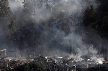 Tras incendios forestales: 93% de los campamentos del país tienen mayor probabilidad de sufrir alguna catástrofe
