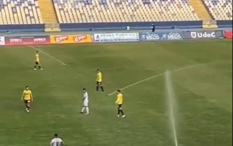 se activaron en pleno partido entre la U de conce y Rangers.