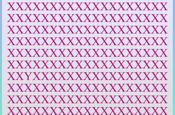 Test Visual: ¿Eres capaz de encontrar la letra diferente a la X oculta en la imagen en solo 10 segundos?