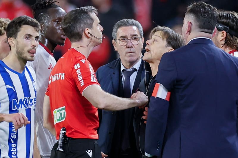 El argentino estalló contra el árbitro el pasado fin de semana. Foto: EFE.