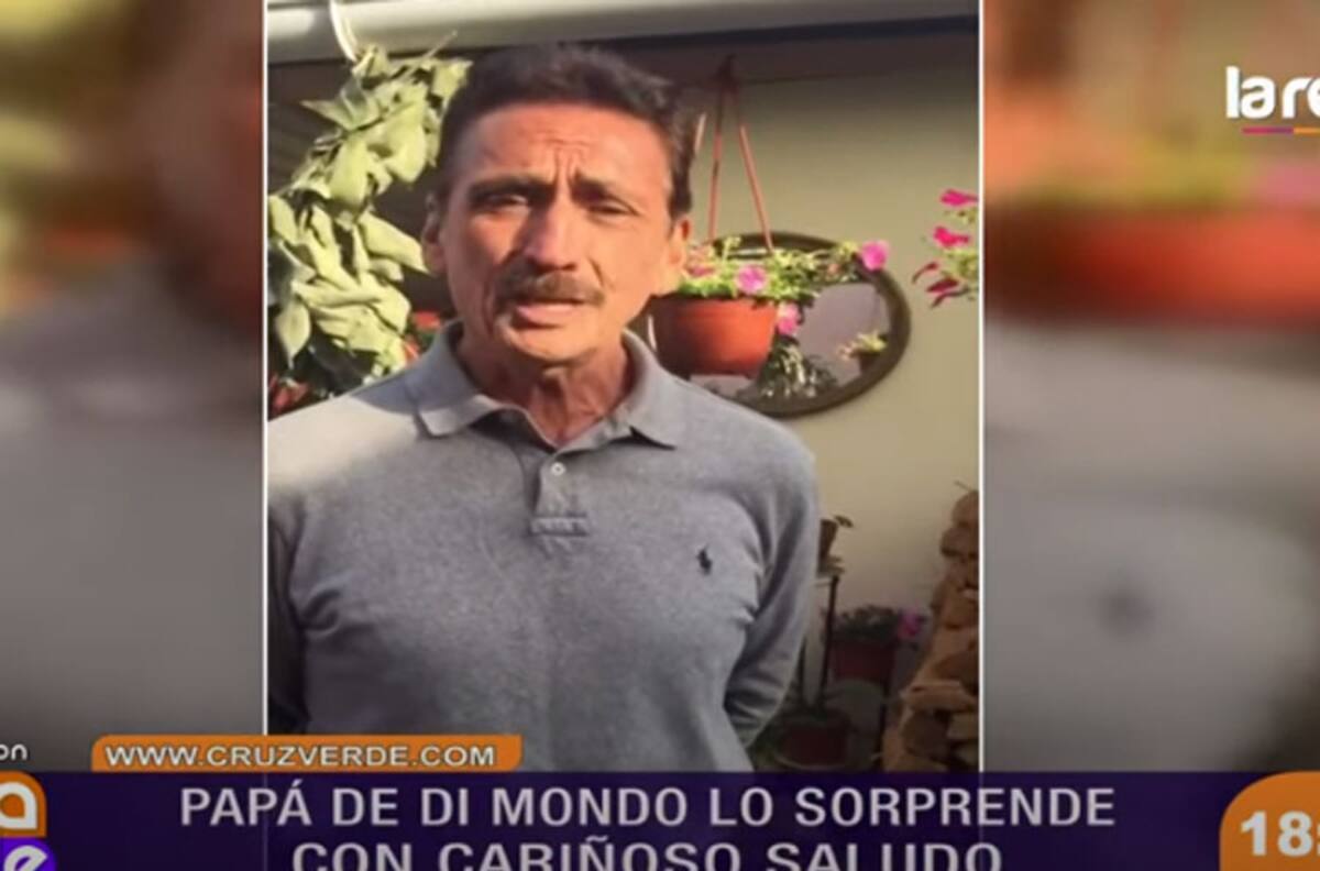 Di Mondo se emocionó tras mensaje en vivo de su padre