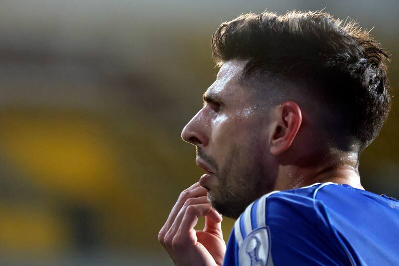 Lucas Di Yorio durante el partido de vuelta de los cuartos de final de la Copa Sudamericana.