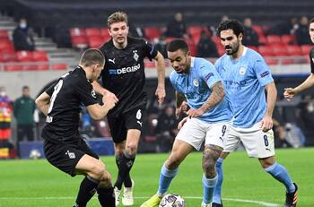 Champions League: Manchester City se acercó a los cuartos de final con triunfo sobre Monchengladbach