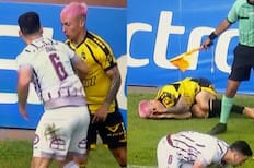 VIDEO | Cristián Zavala terminó en el suelo: el caliente cruce entre Coquimbo Unido y La Serena en el Clásico