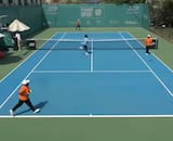 VIDEO | Tenistas arrancan en pleno partido por amenaza de ataque aéreo en Challenger de Emiratos Árabes