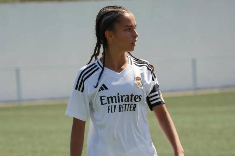 La centrocampista juega en la categoría cadete del Real Madrid.