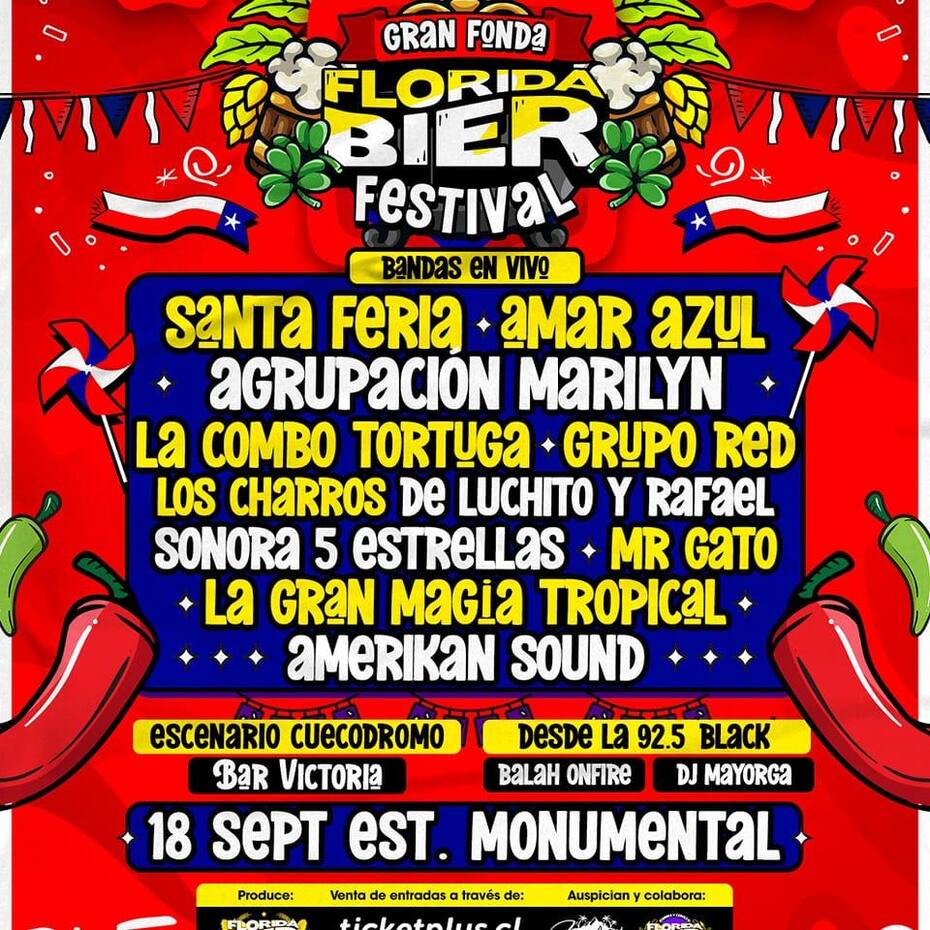 La Fonda Florida Bier Festival reunirá a todo el público cumbiero de la zona metropolitana.