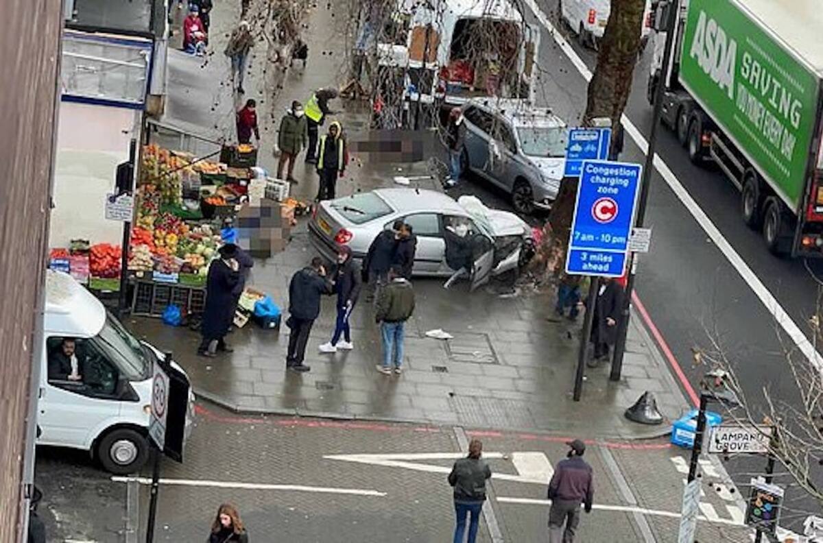 Un vehículo atropelló a varias personas en Londres: cuatro resultaron heridas gravemente