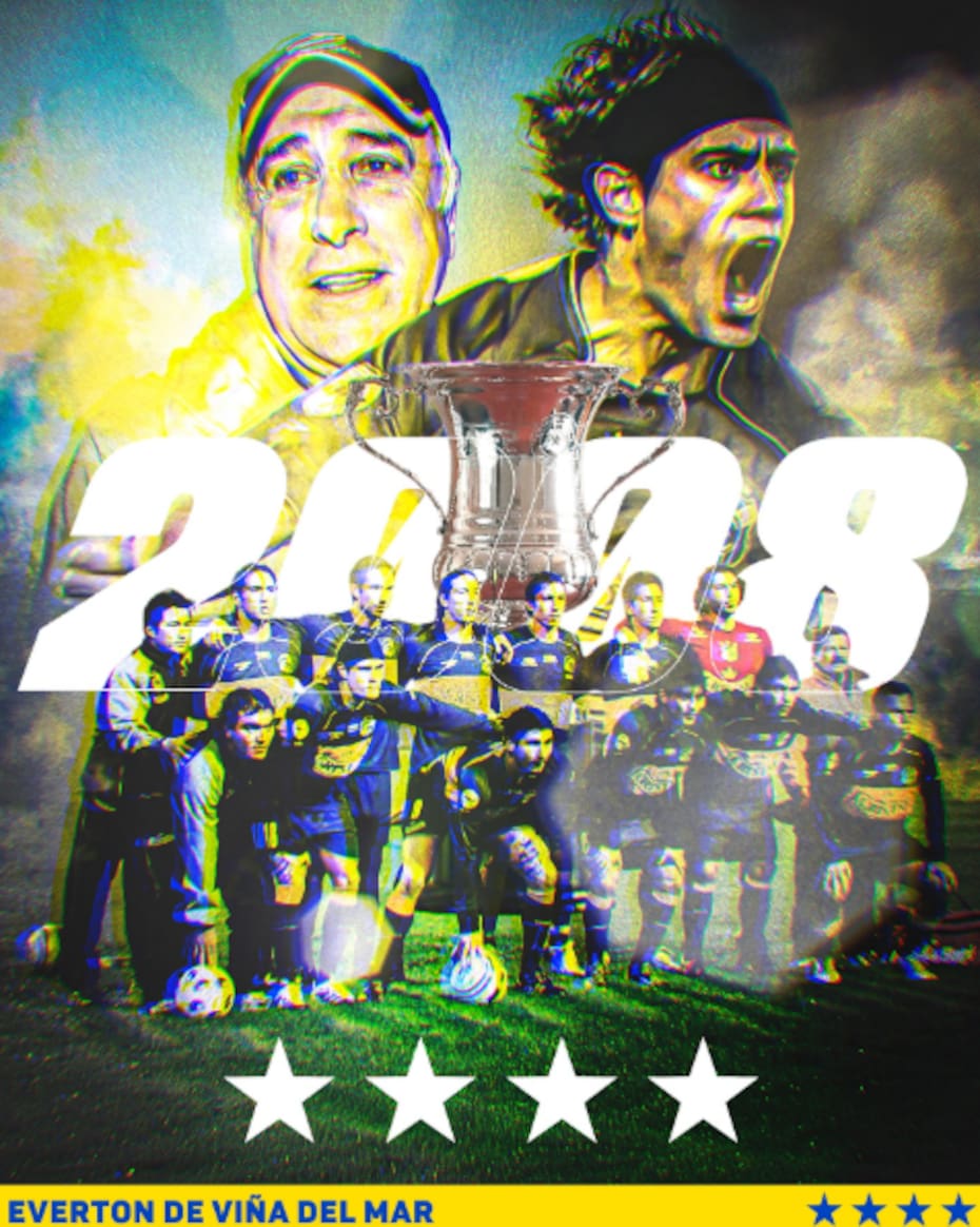 Los Ruleteros recordaron la mítica final del Apertura 2008 contra Colo Colo. Foto: Instagram Everton.