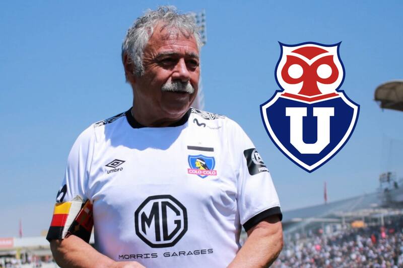 Carlos Caszely vistiendo la camiseta de Colo Colo.