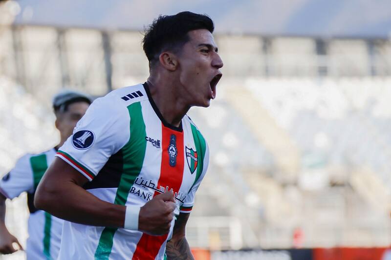 anota para Palestino en Copa Libertadores. Agencia Aton