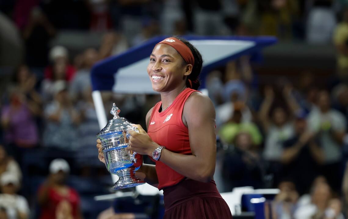 En su mayor momento de gloria deportiva, cuando ganó la edición femenina del US Open en 2023.