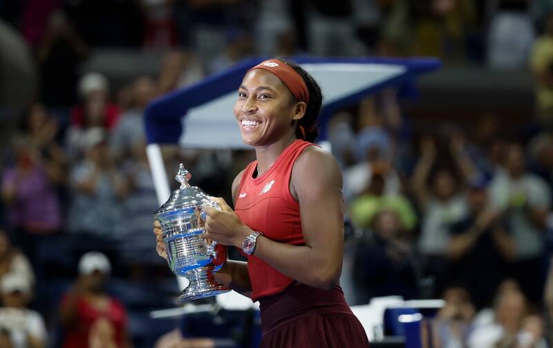 En su mayor momento de gloria deportiva, cuando ganó la edición femenina del US Open en 2023.