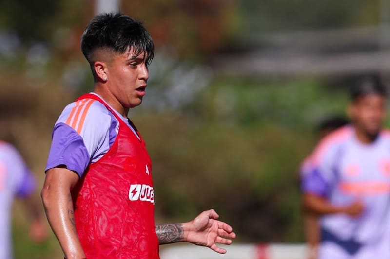 El defensor trabaja para ponerse a punto físicamente. Foto: @udechile