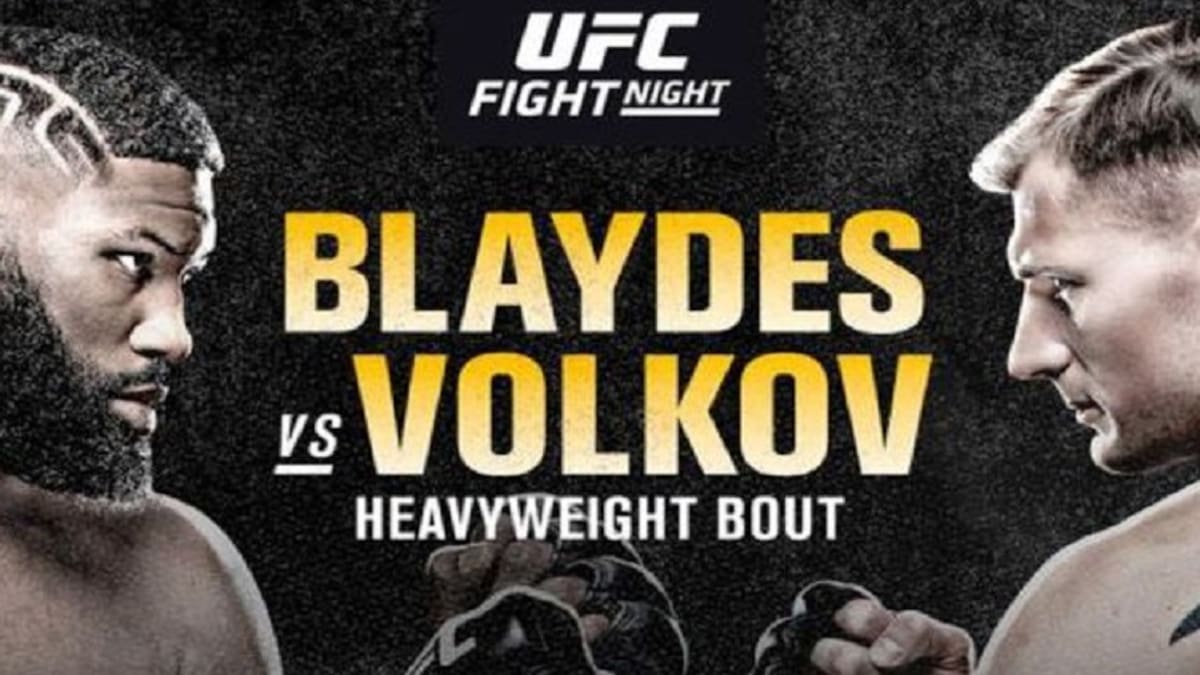 UFC Las Vegas 3: horarios, cartelera y dónde ver el combate entre Blaydes vs Volkov