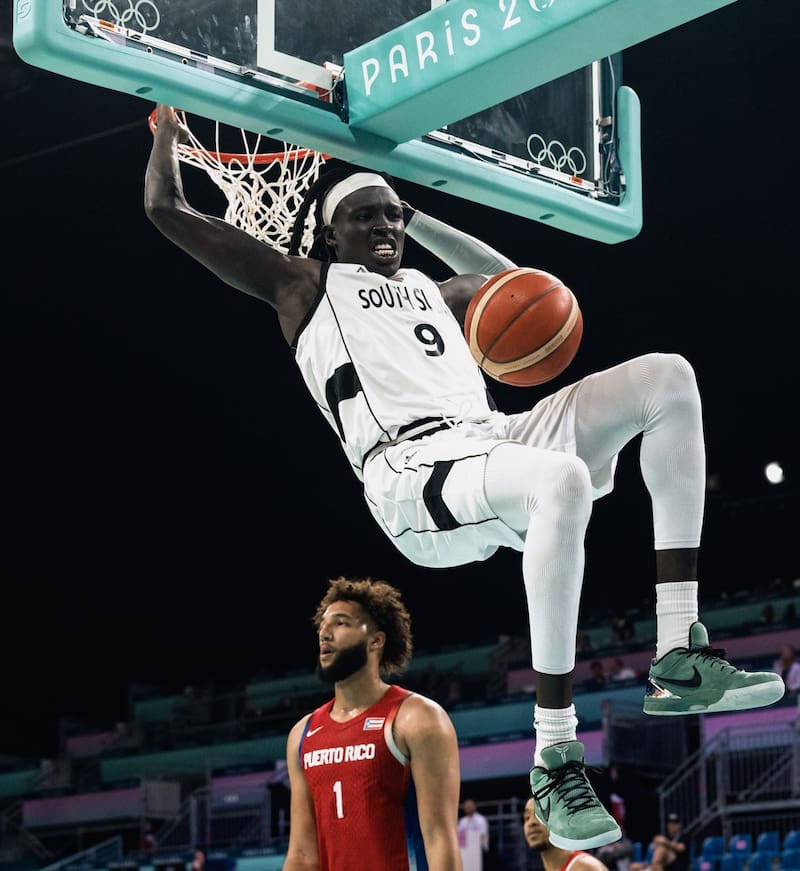 Sudán del Sur derrotó a Puerto Rico en el inicio del baloncesto masculino de París 2024.