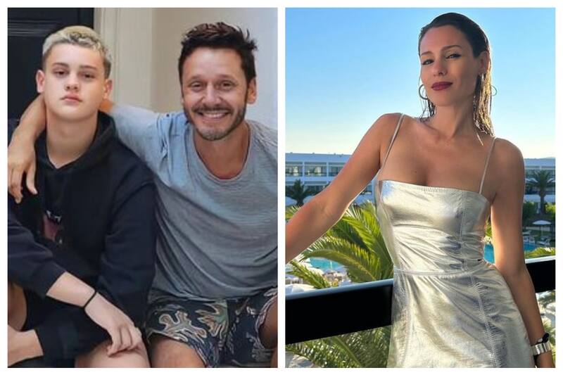 Benjamín Vicuña, Bautista Vicuña y Pampita estuvieron juntos en la ceremonia de los Premios Martin Fierro 2023 en Argentina.