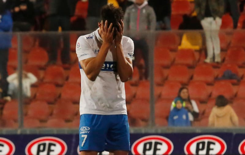Franco Di Santo la pasó mal en la UC. Foto: Agencia Aton.