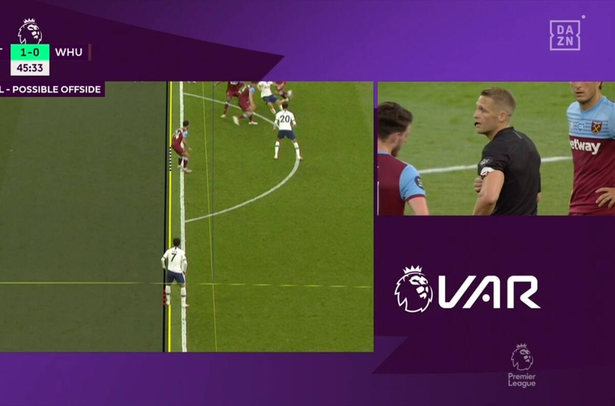 El golazo anulado por el VAR a Heung-Min Son en el Tottenham vs West Ham