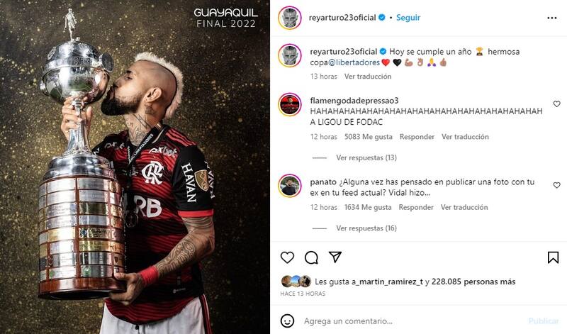 Vidal hizo explotar a los fans del Athletico Paranaense