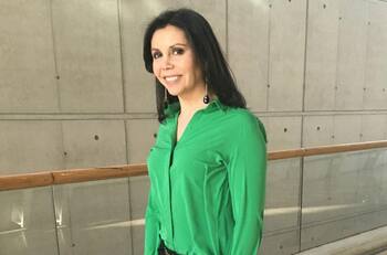 La especial jornada de votación de Pamela Lagos dedicada a su esposo