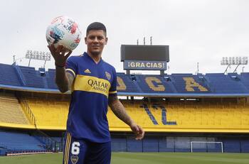 Marcos Rojo fue presentado como flamante refuerzo de Boca Juniors