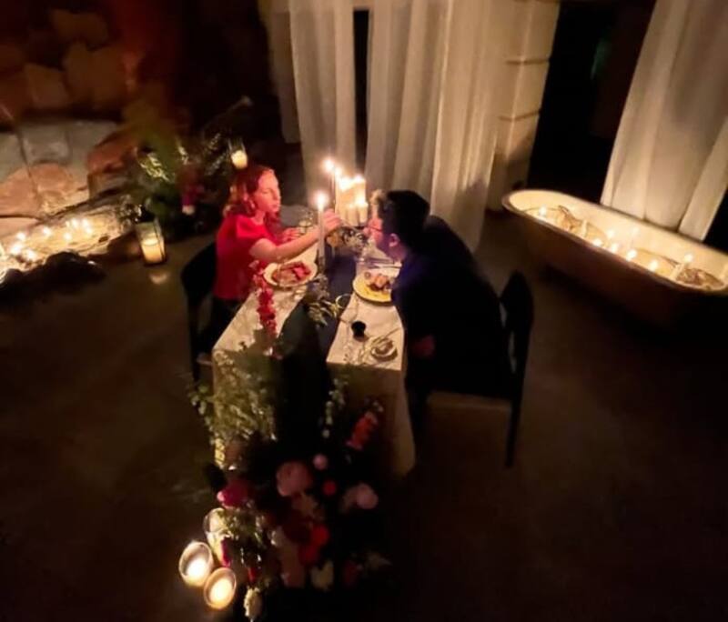 Luis Slimming registró su romántica cita de aniversario. Créditos: Instagram