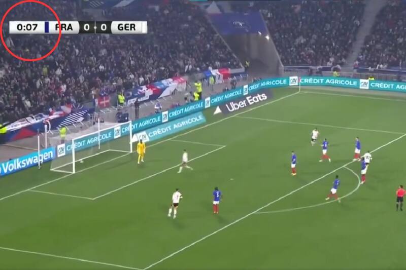 le marcó a Francia a los siete segundos de partido.