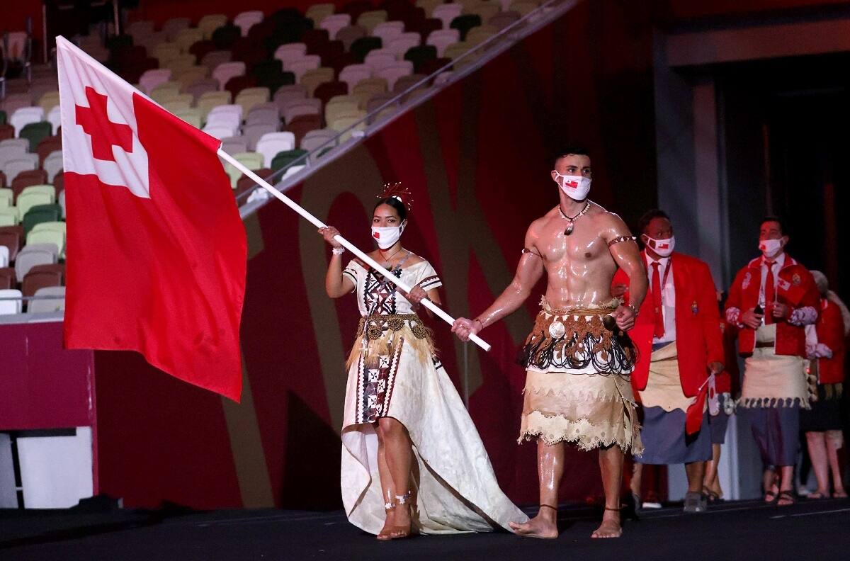 Juegos Olímpicos Tokio 2020: Abanderado de Tonga se robó todas las miradas en la Ceremonia Inaugural