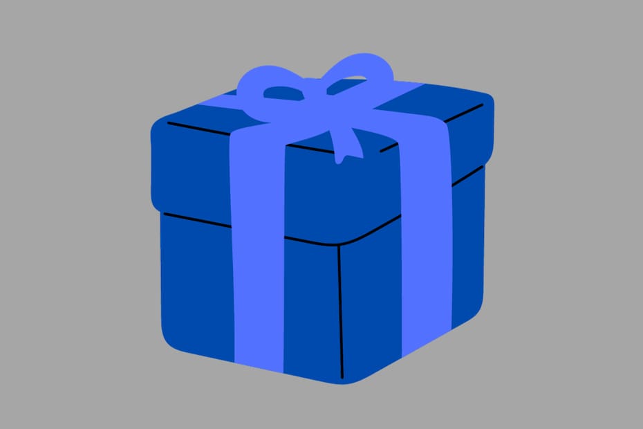 ¡El regalo era azul!