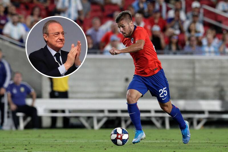 El futbolista nacional brilló frente al presidente del Real Madrid, Florentino Pérez.