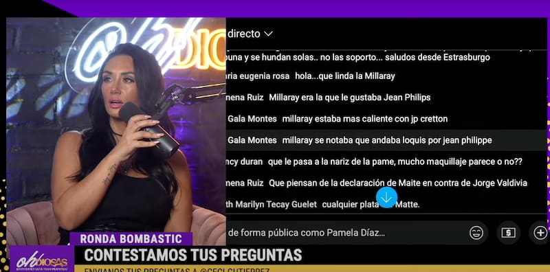 Pamela Díaz habla sobre la supuesta enemistad con Millaray Viera.