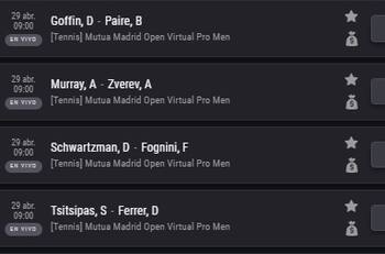 Se definen los partidos de los cuartos de final del Virtual Madrid Open