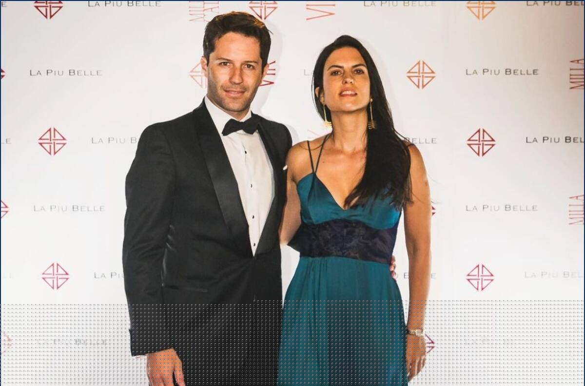 Cristián Arriagada inició sus distendidas vacaciones junto a su esposa, María Cecilia González