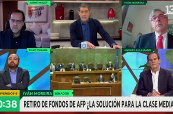 "Bienvenidos": el tenso debate entre Chahín y Moreira con "raspado de olla" incluido