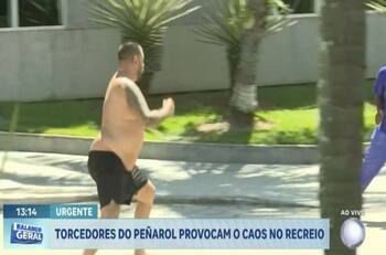 VIDEO | Hinchas de Peñarol provocaron incidentes en Río de Janeiro: ¡hasta se metió un representante!