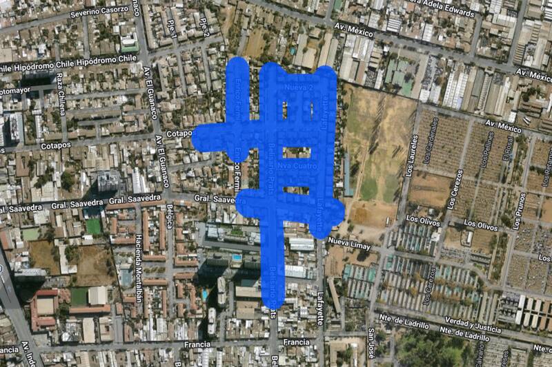 Sector afectado por el corte de luz.