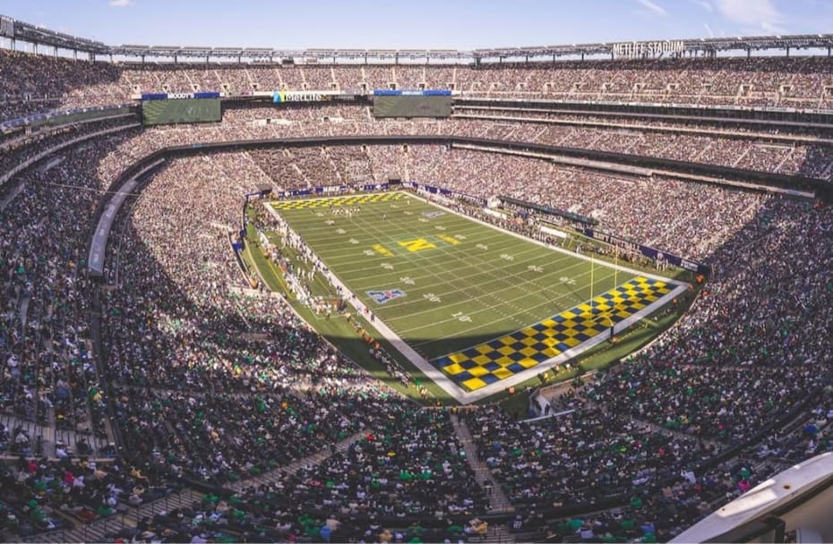 El estadio ubicado en Nueva Jersey, que será sede de la final del Mundial 2026. Foto: @meflifestadium.